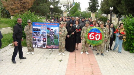 Bərdə rayon Yeni Daşkənd kəndində şəhid Məhərrəm Əliyevin 60 illik yubileyi münasibətilə xatirəsi anılıb