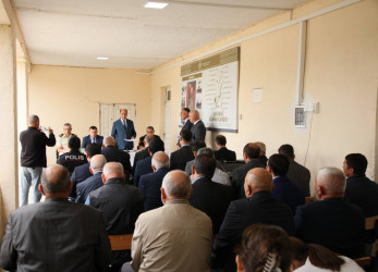 Bərdə rayon İcra Hakimiyyəti başçısının Piyadalar kəndində səyyar qəbul-görüşü keçirilib