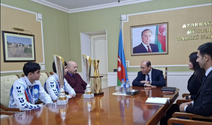 Bərdə Rayon İcra Hakimiyyətinin başçısı kikboksinq üzrə dünya çempionları ilə görüşüb