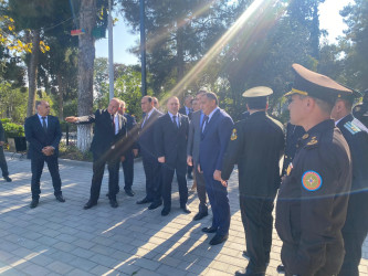 Bərdə rayonunda 8 Noyabr-Zəfər Gününün 5-ci ildönümü münasibətilə Şəhidlər xiyabanı ziyarət olunub.