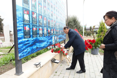 Bərdədə Xocalı Soyqırımının 34-cü ildönümü münasibətilə gülqoyma mərasimi keçirilmişdir