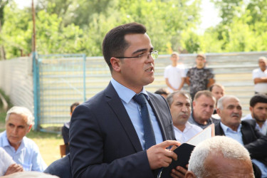 Bərdə rayon İcra Hakimiyyəti başçısının Arabaçılar kəndində səyyar qəbul-görüşü keçirilib
