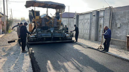 Bərdədə yol infrastrukturunun yenilənməsi davam edir