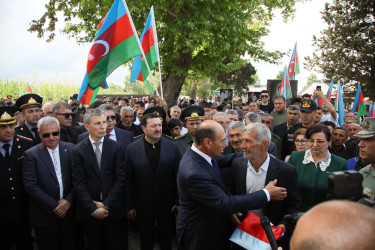 Bərdədə Birinci Qarabağ müharibəsinin itkin şəhidinin dəfn mərasimi keçirilmişdir