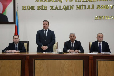 Bərdədə Ekologiya və Təbii Sərvətlər Nazirliyi, Azərbaycan Dövlət Su Ehtiyatları Agentliyi və Bərdə Rayon İcra Hakimiyyətinin birgə təşkilatçılığı ilə mövcud su ehtiyatlarının idarə olunması, səmərəli istifadənin təşkili və alternativ su mənbələrinin yaradılması istiqamətində maarifləndirici tədbir keçirilib.