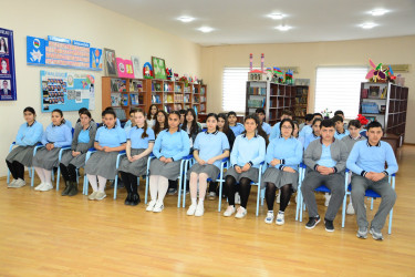 Bərdə şəhər akademik Zərifə Əliyeva adına texniki fənlər təmayüllü liseydə “Narkomanlığa qarşı mübarizə” mövzusunda maarifləndirici tədbir təşkil olunmuşdur.