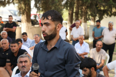 Bərdə rayon İcra Hakimiyyəti başçısının Mollalı kəndində səyyar qəbul-görüşü keçirilib
