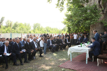 Bərdə rayon İcra Hakimiyyəti başçısının Arabaçılar kəndində səyyar qəbul-görüşü keçirilib