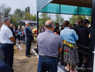 Bərdədə şəhid Həmidov Şamxal Musa oğlunun ildönümü mərasimi keçirilib