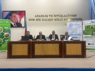 Bərdədə "Dayanıqlı fermer fəaliyyəti üçün aqrar sığorta" mövzusunda tədbir keçirilib.
