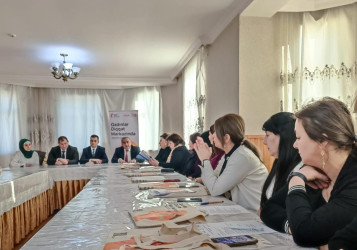 Bərdədə “Gender Əsaslı Zorakılıq Əleyhinə Mübarizə”  mövzusunda əhəmiyyətli təlim və müzakirələr keçirilib