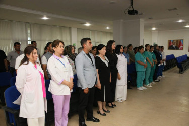 Bərdədə “Sağlam həyat tərzi və fiziki aktivliyin təşviqi" mövzusunda maarifləndirici tədbir keçirilib